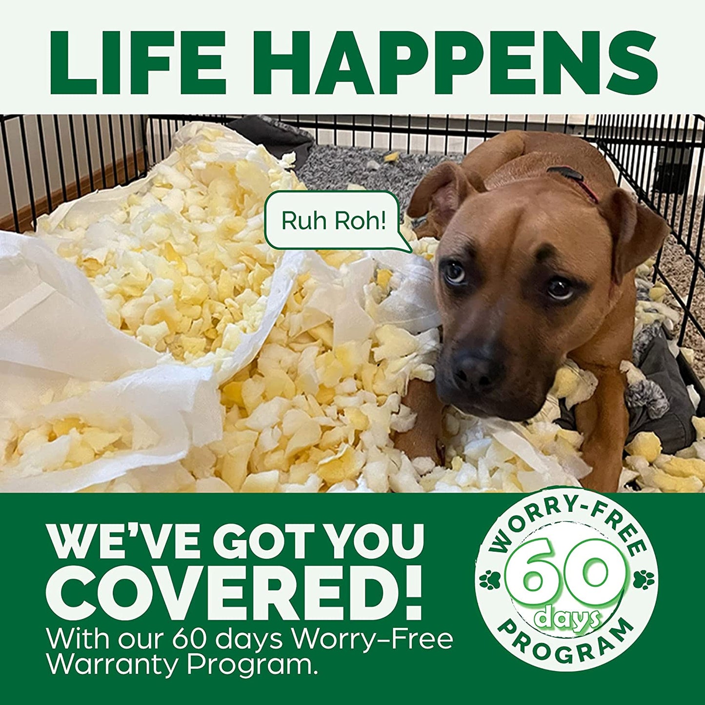 Memory Foam Dog Bed for Medium/Small Dogs W/ Removable Bolsters & Washable Cover, for Dogs up to 35 Lbs - Plush & Velvet Waves Perfect Comfort Sofa - Brownstone, Medium