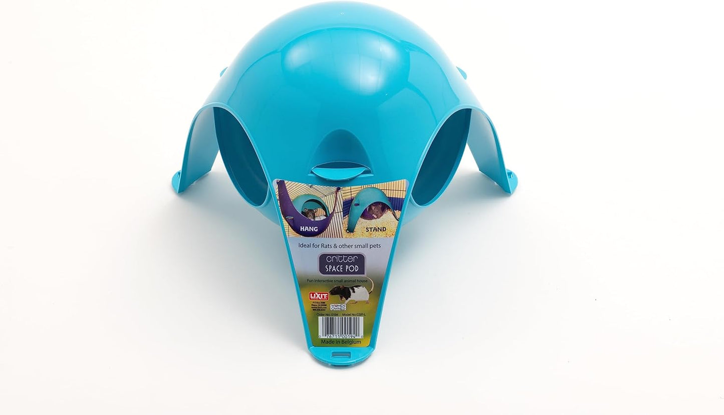 Igloos and Hideaways for Guinea Pigs, Rats, Mice, Hamsters, Gerbils and Other Small Animals (Assorted, Large Space Pod)