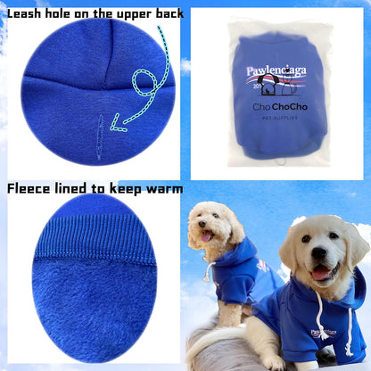 Stylish Streetwear Blue Dog Sweatshirt Tracksuits, Cats Hoodies, Dog Outfit for Cat Puppy Small Medium (3XL)