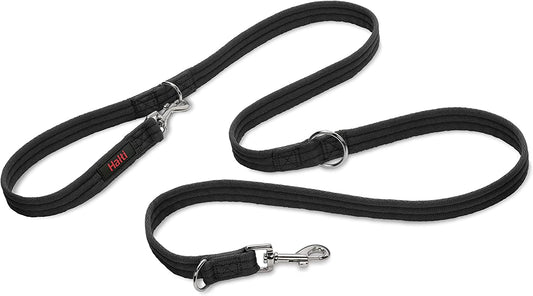 Training Leash - Multifunctional Double-Ended Dog Leash, Ideal for Anti-Pulling Dog Training. Lightweight, Soft & Durable. Suitable for Puppies and Small Dogs (Size Small, Black, 2M)