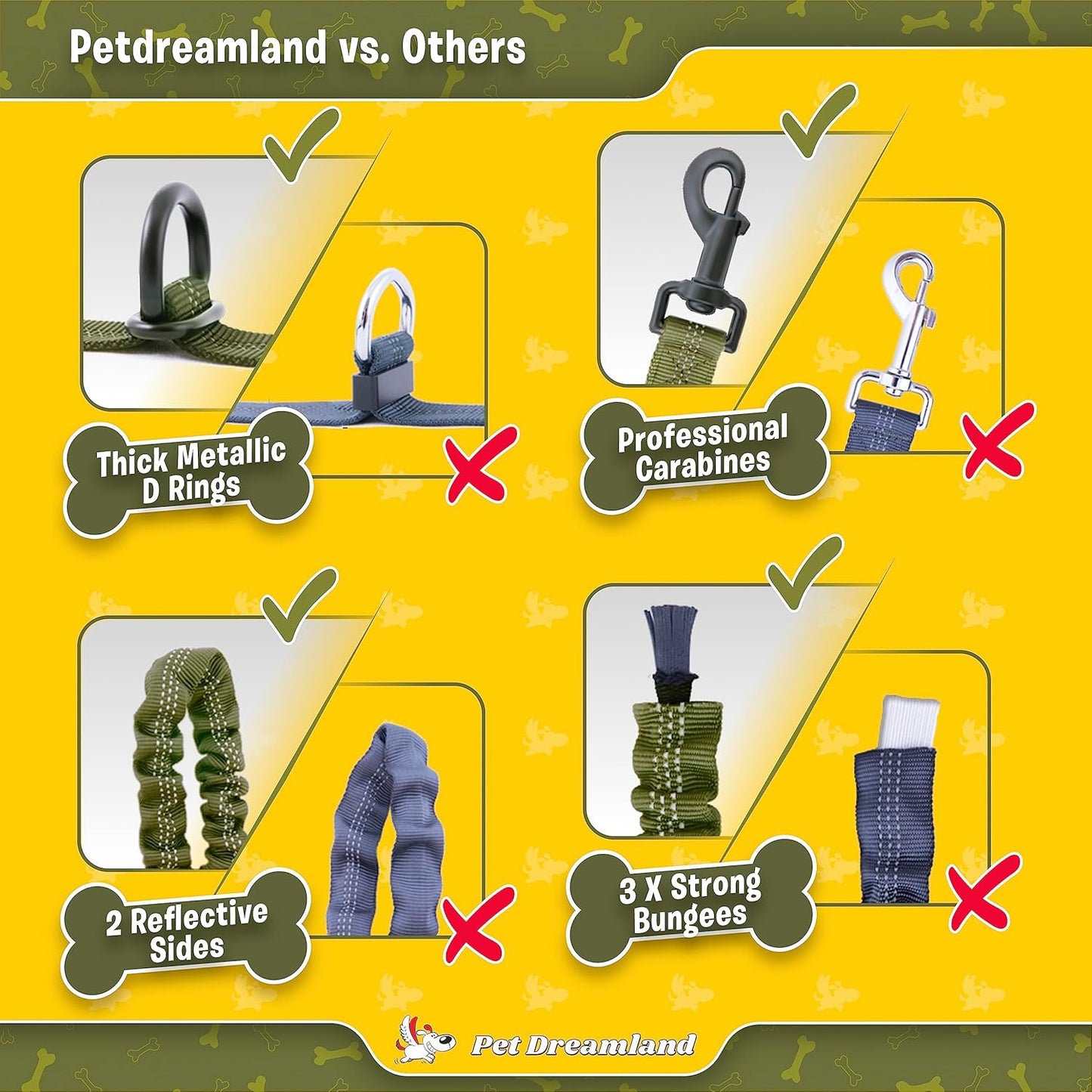 Exquisite Hands Free Leash for Large Dogs. Ultimate Comfort & Freedom for Running, Walking and Hiking. Premium Quality, Durable & Versatile Dog Walking Belt. Your Dog Will Love It.