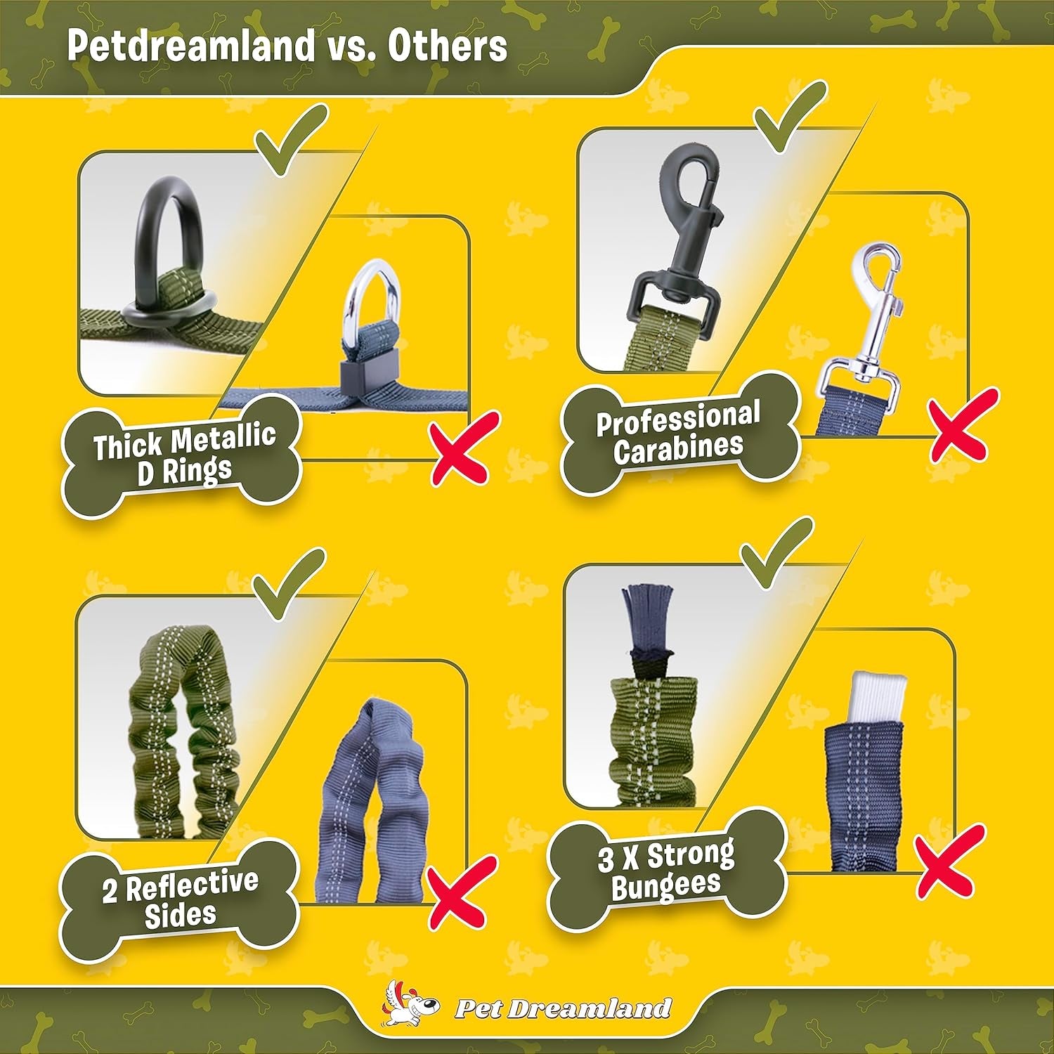 Exquisite Hands Free Leash for Large Dogs. Ultimate Comfort & Freedom for Running, Walking and Hiking. Premium Quality, Durable & Versatile Dog Walking Belt. Your Dog Will Love It.