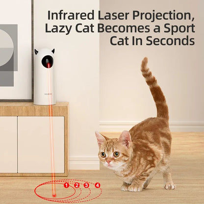 Engage Your Feline Friend with the Rojeco Automatic LED Laser Cat Toy - Interactive Fun for Indoor Play!