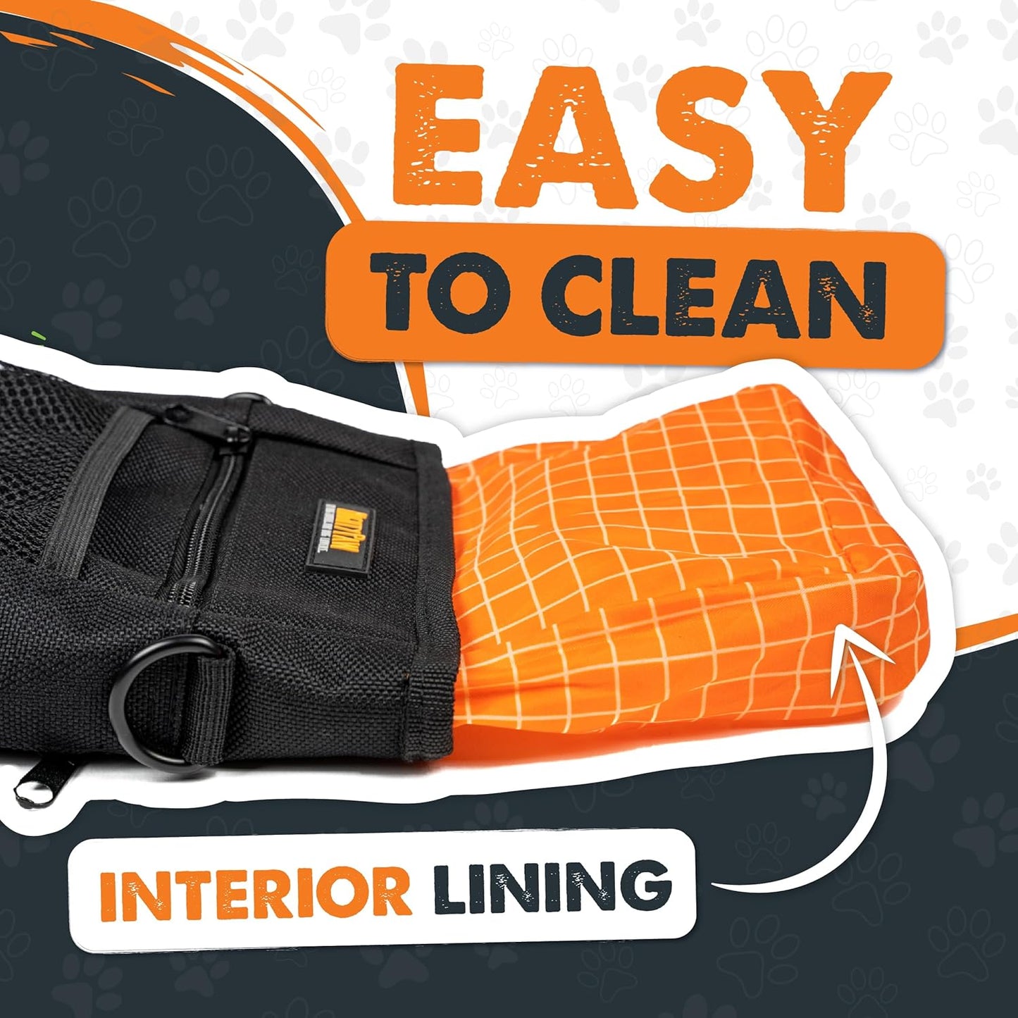 Dog Treat Pouch | No Spill Magenetic Clasp - Hands-Free Pouches for Training - Pets Training Treat Pouches for Dog Walks - Pet Bags Pouch - Built in Poop Bag Holder - Black