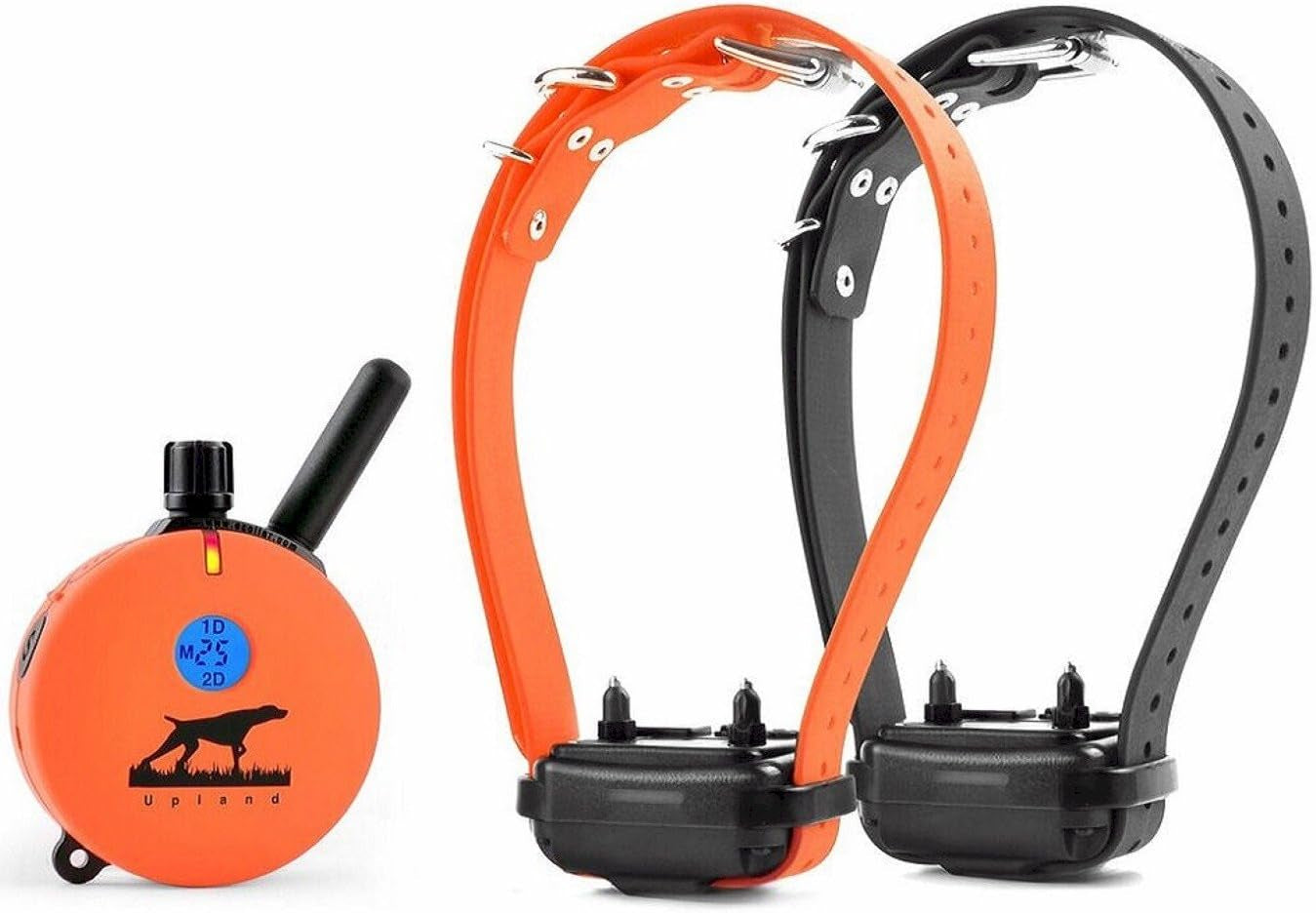 E-Collar Humane Dog Training Collar with Remote, 100 Safe Tapping Stimulation Levels, Night Light, Waterproof, Rechargeable, 1 Mile 2 Large Dogs, Orange