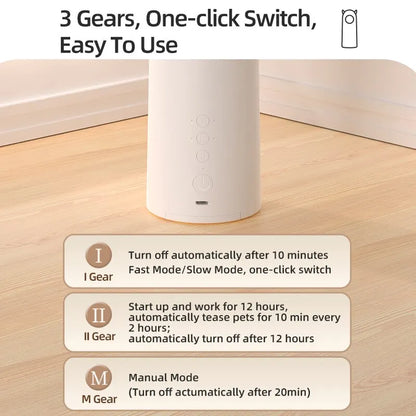 Engage Your Feline Friend with the Rojeco Automatic LED Laser Cat Toy - Interactive Fun for Indoor Play!