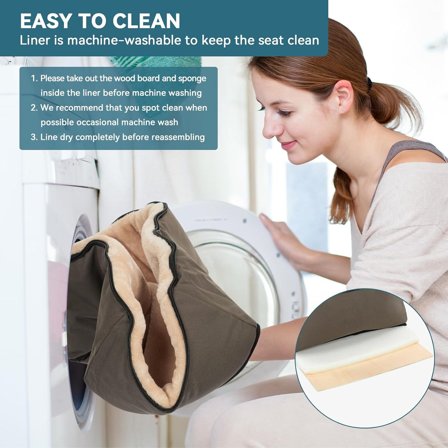 Small Dog and Cat Booster Seat with Storage Pockets for Vehicles, Dark Brown