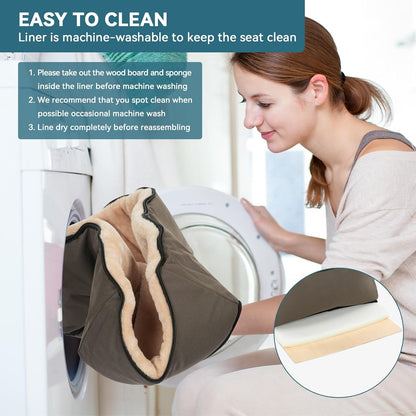 Small Dog and Cat Booster Seat with Storage Pockets for Vehicles, Dark Brown