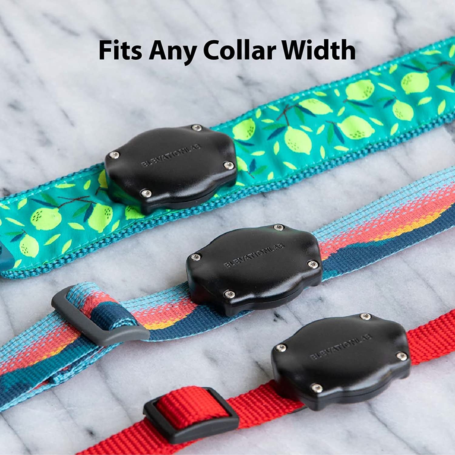 Tagvault Airtag Dog Collar Mount (Single) - IP69 Waterproof, Doesn'T Dangle, Fits All Width Collars, Glow in the Dark