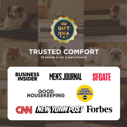 XL Dog Beds Large Sized Dog -Comfy Flat Extra Large Pet Beds with Removable Washable Cover, Orthopedic Egg Crate Foam Mat, Suitable for Pet up to 100 Lbs