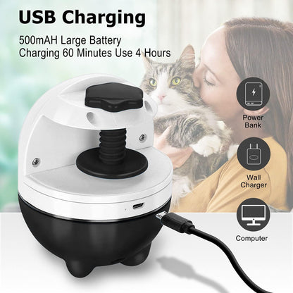 Cat Toys Interactive - 2 in 1 Laser and Cat Feather Toys Kitten Toys, Automatic Cat Toys for Indoor Cats Play Chase Exercise, with 2 Pcs Feather and Streamer Tape Replacements