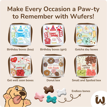 Wufers Get Well Soon Treats for Dogs | Handmade, Hand-Decorated Dog Gifts | Made with Locally Sourced Ingredients