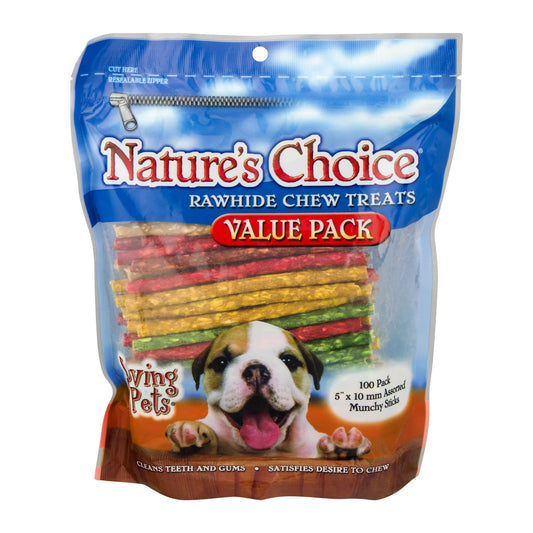 Loving Pets  Rawhide Chew Treats for Dogs, 100.0 PACK