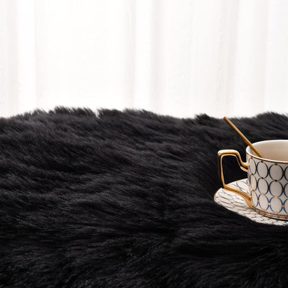 Luxury Fluffy Rugs Bedroom Furry Carpet Bedside Faux Fur Sheepskin Area Rugs Children Play Princess Room Decor Rug, 2 X 4 Feet