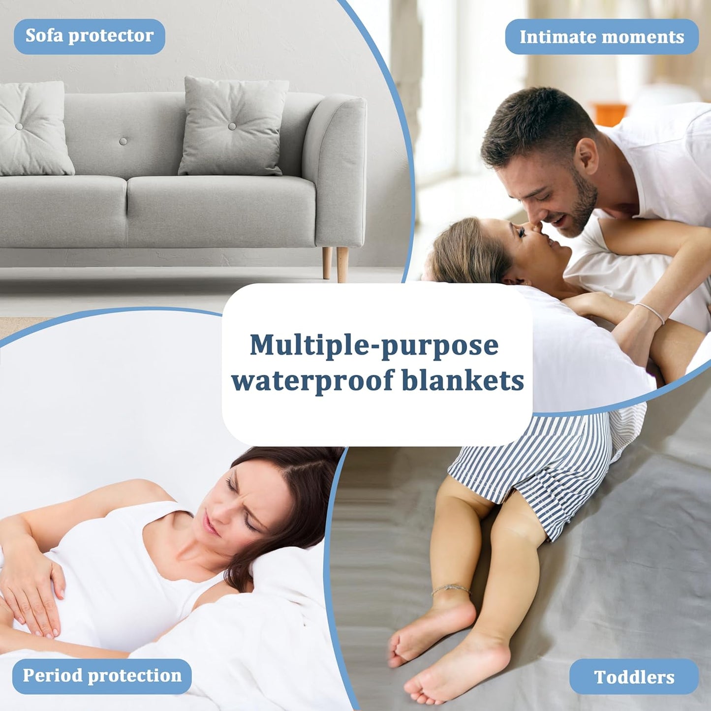 Reversible Waterproof Pet Blanket for Couches, Beds, and Sofas - Washable Furniture Protector for Large Dogs Against Fur, Dirt, and Accidents