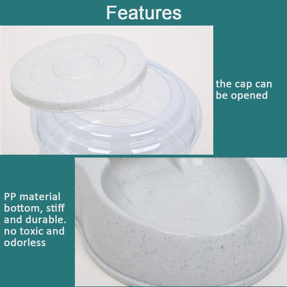 Automatic Pet Feeder with 1-Gallon Capacity for Cats and Small Dogs - Durable Gravity Food Dispenser