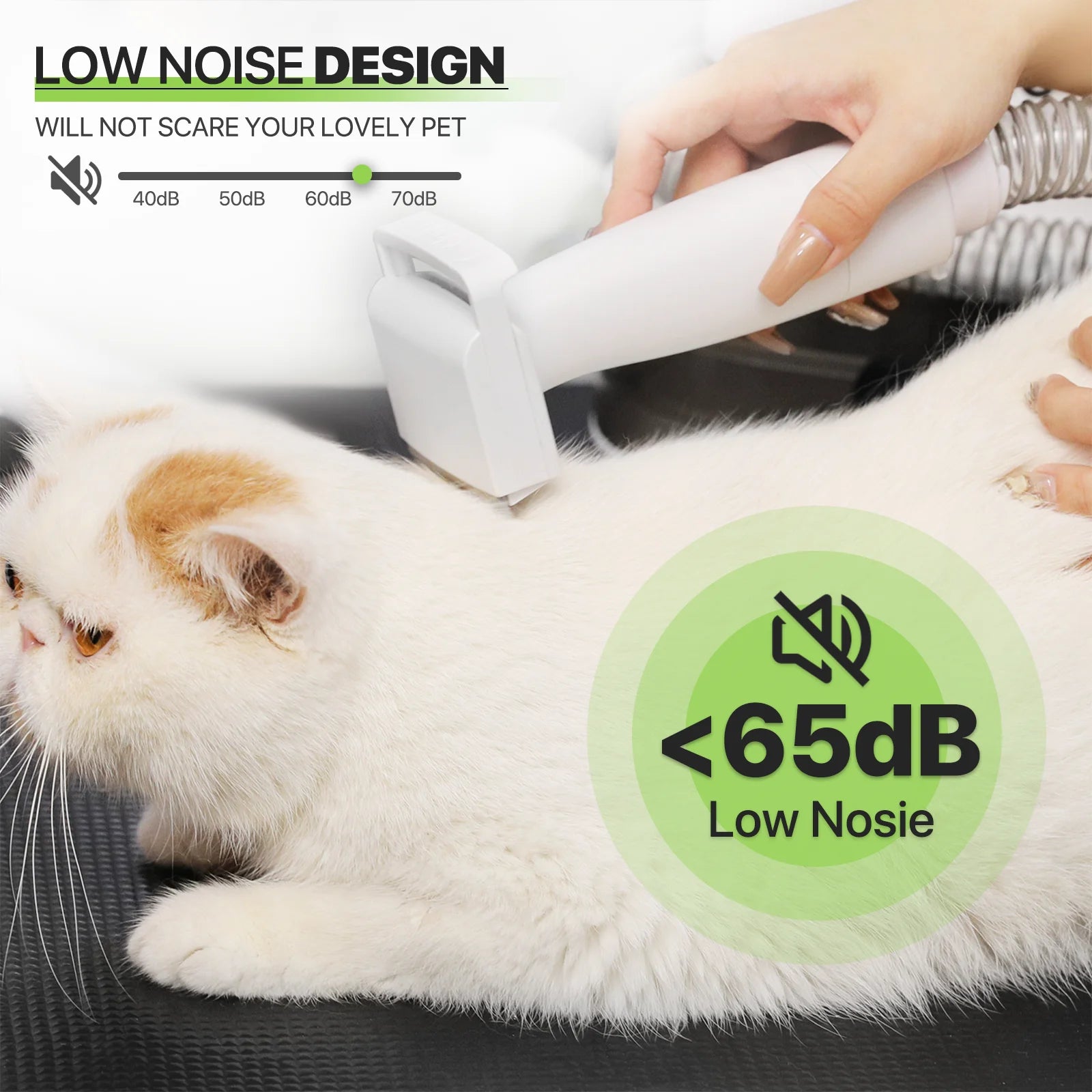 Pet Grooming Kit & Vacuum Suction 99% Pet Hair, Dog Grooming Kit with 6 Professional Grooming Shedding Tools for Dogs Cats and Other Animals, Black