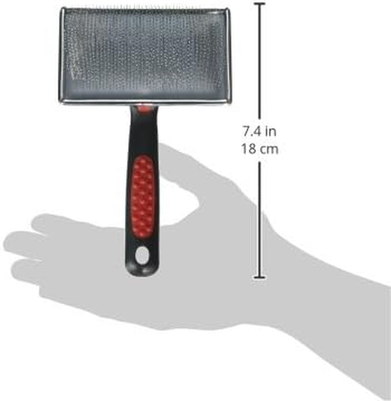 Paw Brothers Soft Flat Slicker Brush with Coated Pin Tips, Large/X-Large for Professional Groomers