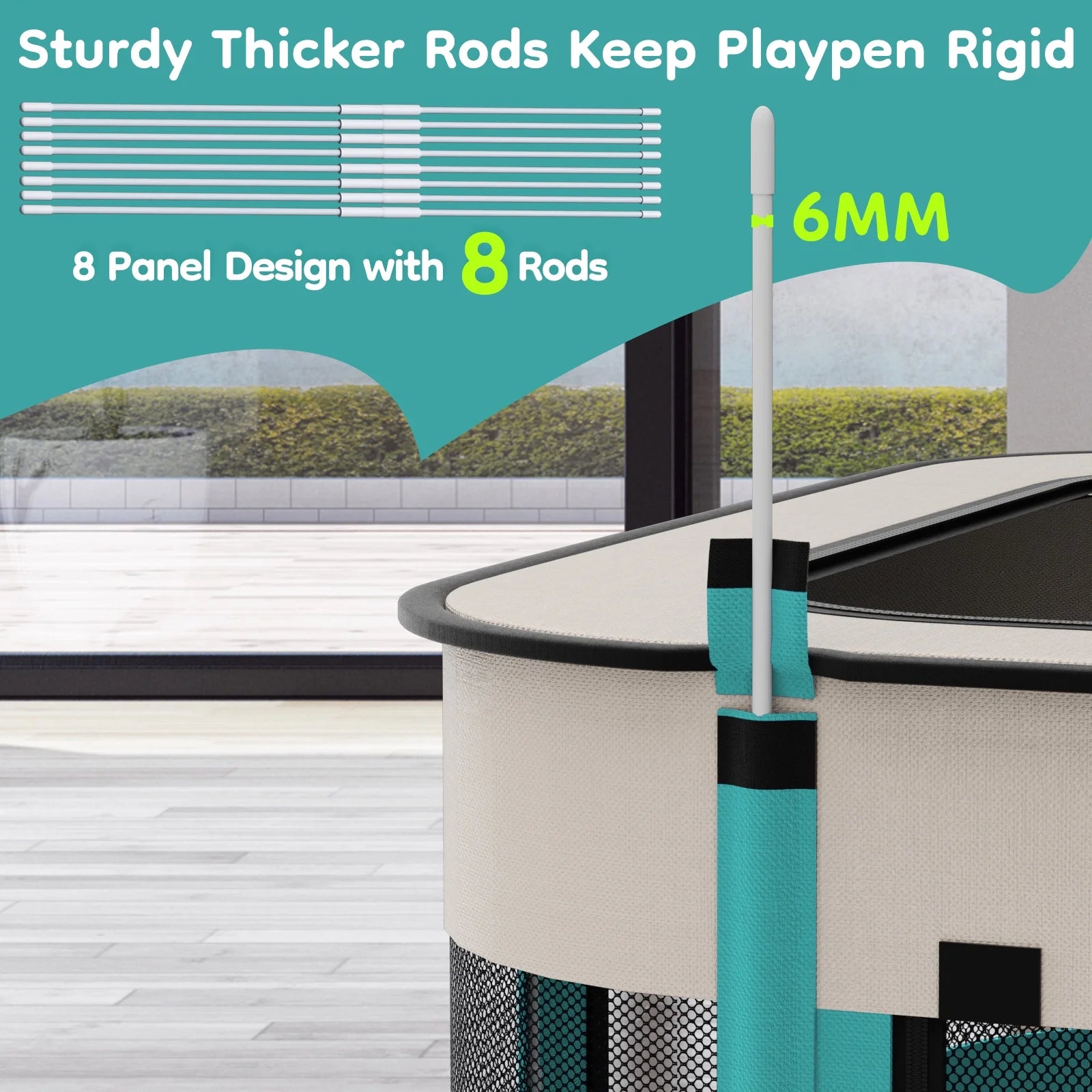 Foldable Portable Pet Playpen for Dogs and Cats - Versatile Exercise Kennel Tent with Removable Shade Cover for Indoor and Outdoor Use (Medium)