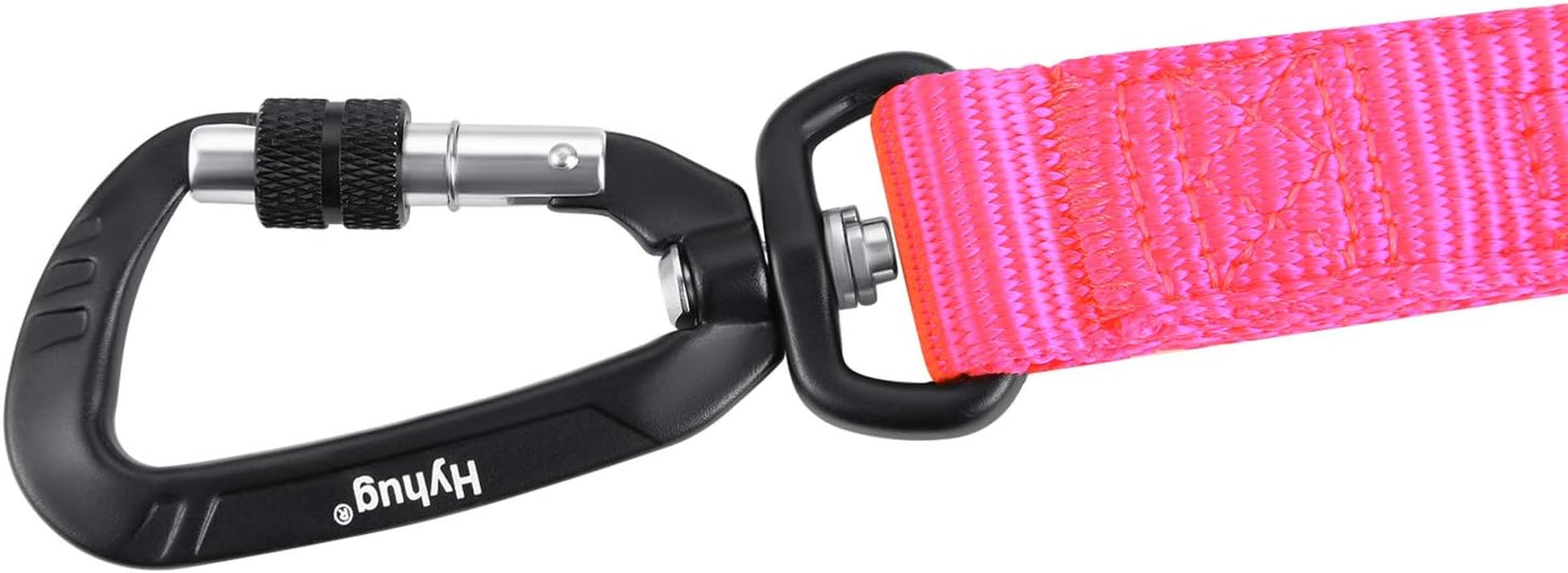 Pets 24 Inches Heavy Duty Short Leash with Comfortable Handle and Lightweight Aviation Aluminium Clip Lead- for Large Medium Dogs Daily Necessities. (Hot Pink)