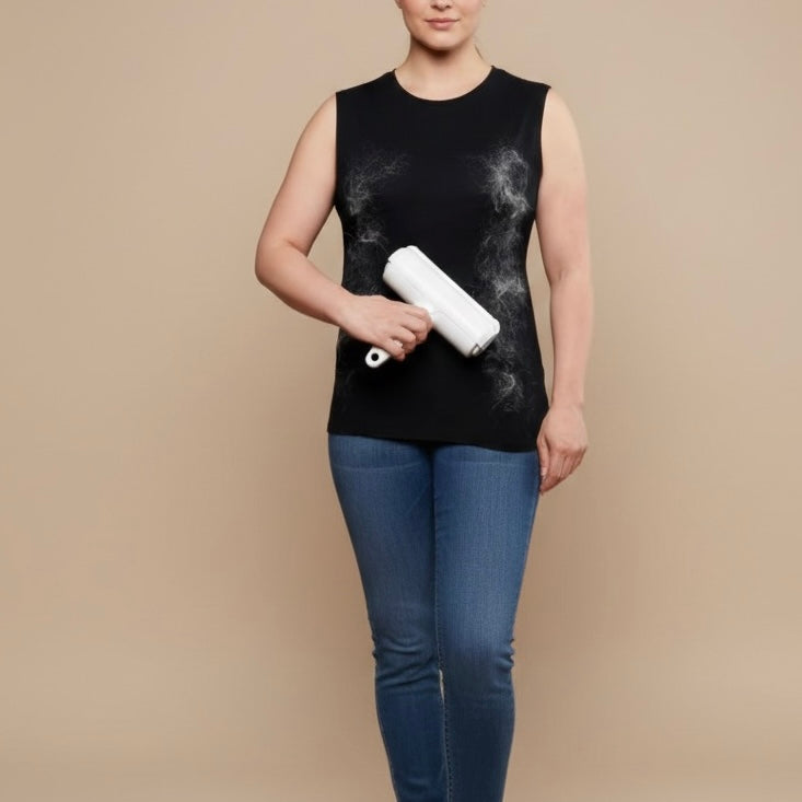 FurGlide Reusable Pet Hair Roller ( Fabric-Safe, No Refills)