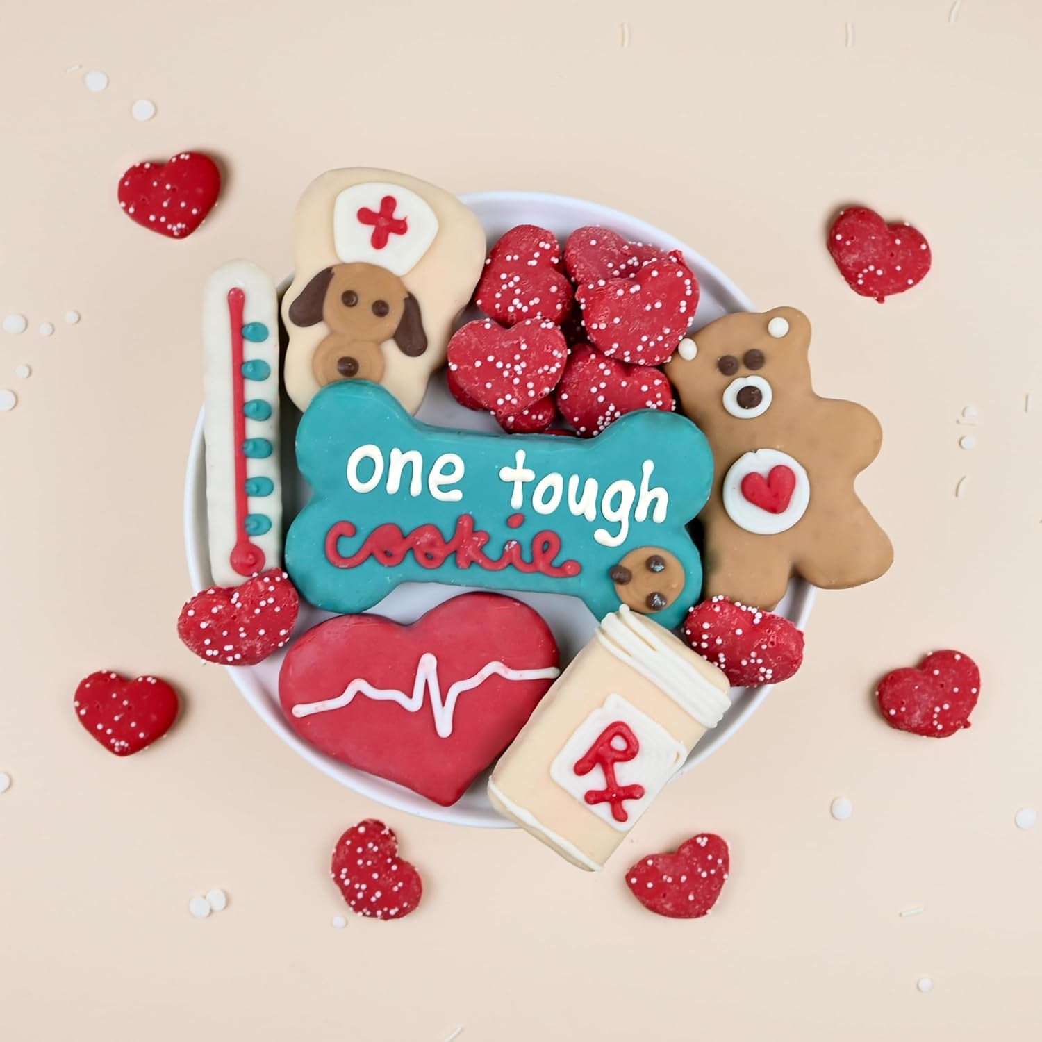 Wufers Get Well Soon Treats for Dogs | Handmade, Hand-Decorated Dog Gifts | Made with Locally Sourced Ingredients