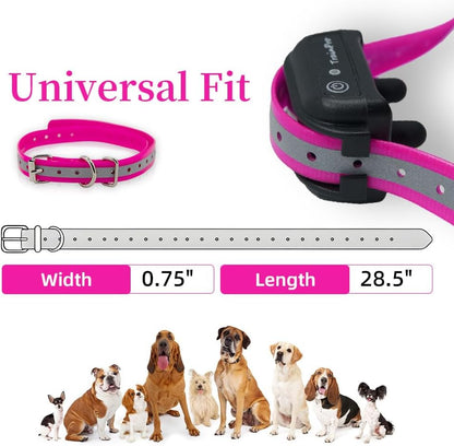Universal 27 ½” X ¾” Replacement Band Strap for Dog Training Collar - Adjustable Waterproof TPU for Remote E-Collar, Static/Vibration Shock Trainer, Fits Most Bark Control & Obedience Devices