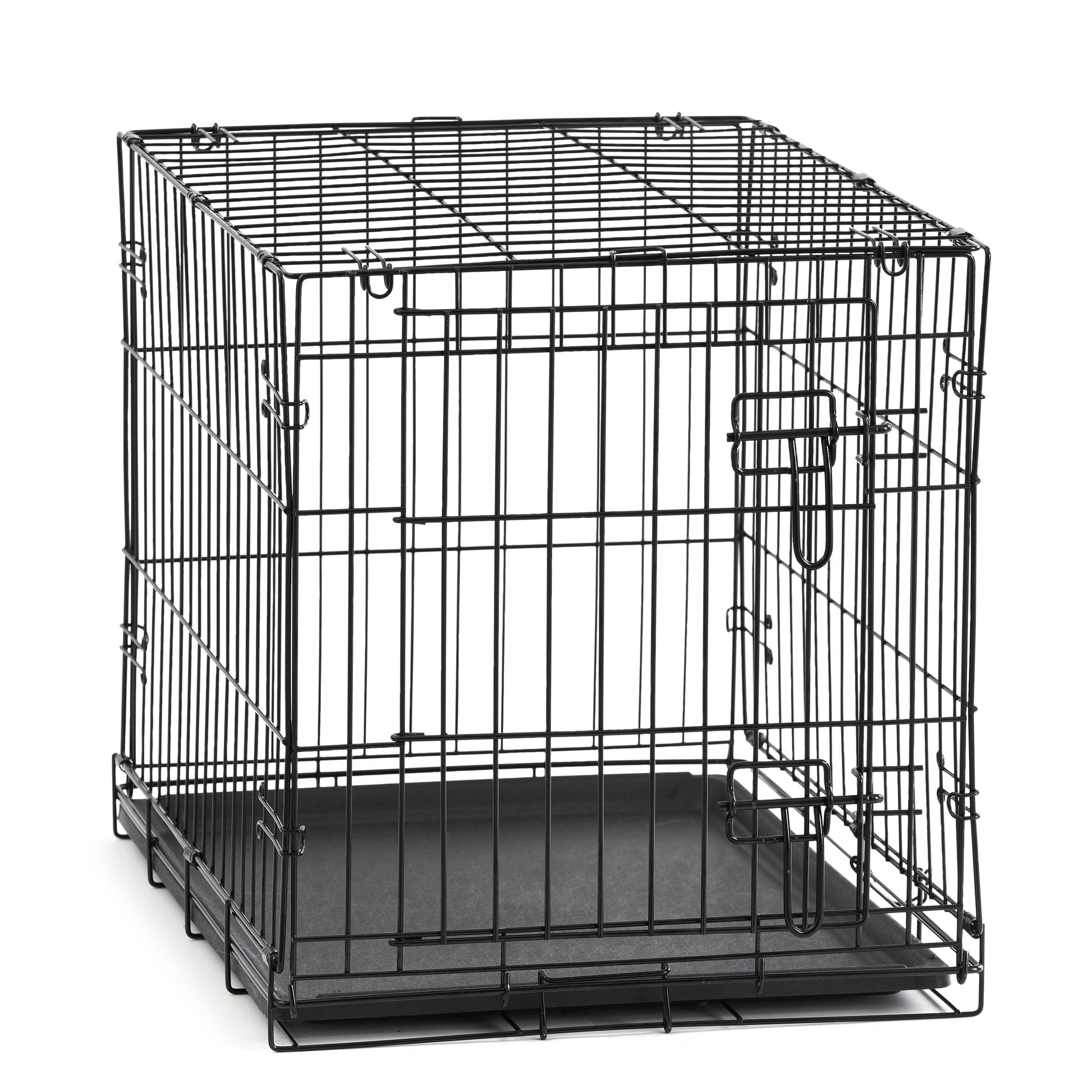 Foldable 48" Wire Crate for Dogs with Divider and Leak-Proof Tray