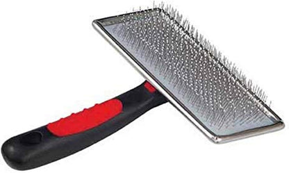 Paw Brothers Soft Flat Slicker Brush with Coated Pin Tips, Large/X-Large for Professional Groomers