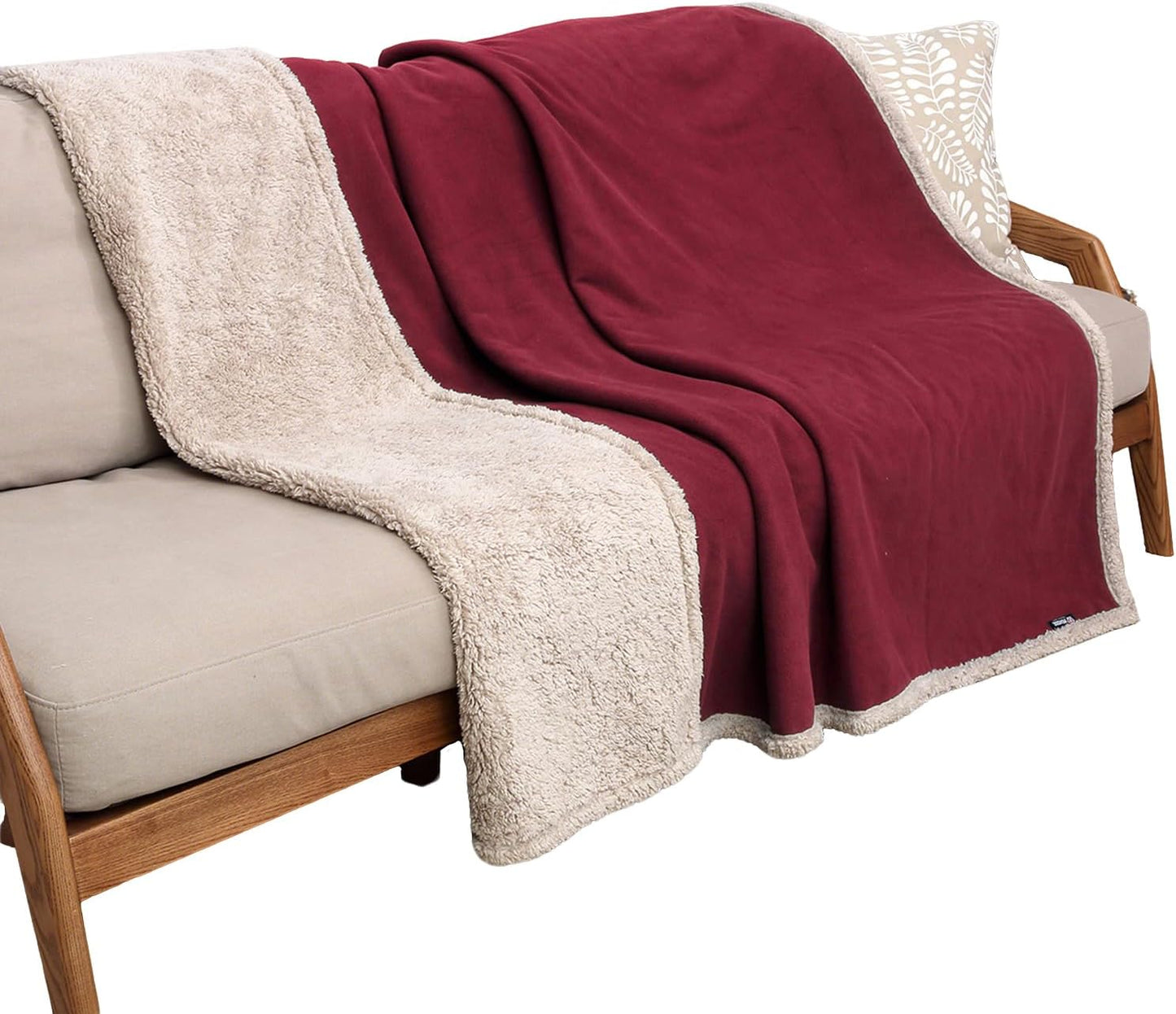 Reversible Waterproof Pet Blanket for Couches, Beds, and Sofas - Washable Furniture Protector for Large Dogs Against Fur, Dirt, and Accidents