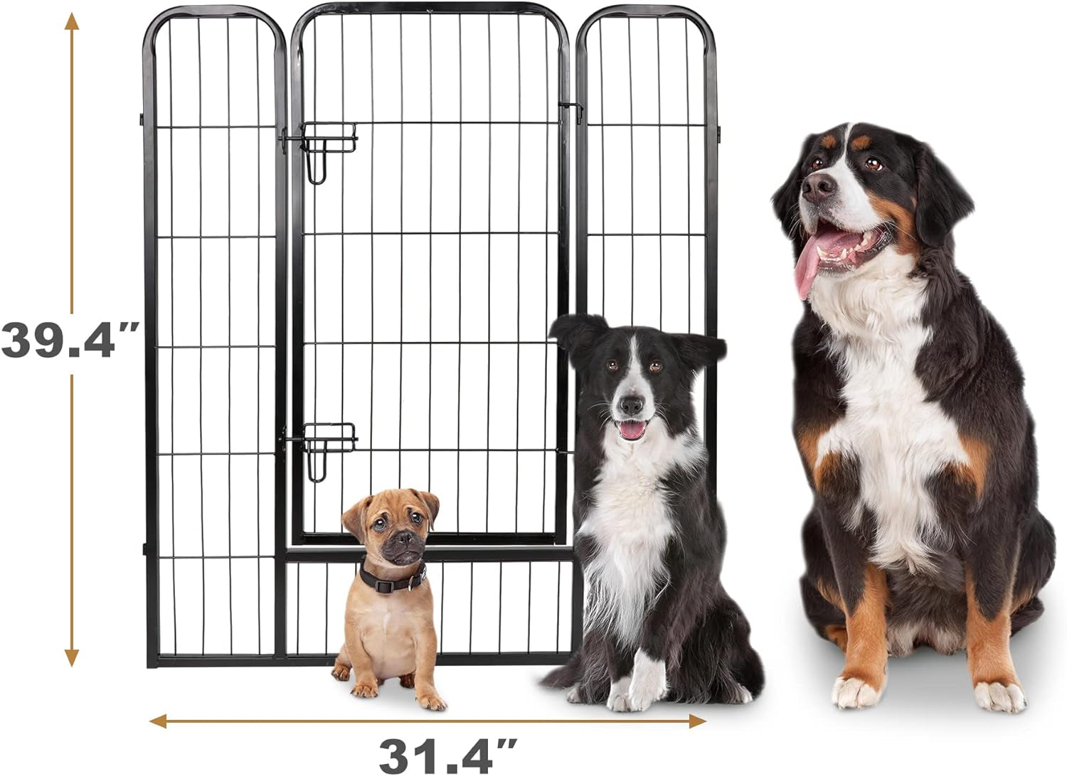Dog Fences for the Yard, Camping, Dog Pens Outdoor, Dog Pen Indoor, 8 Panels Dog Playpen for Small/Medium/Dogs, 40 Inch Height Pet Exercise Pen for Rabbit/Puppy/Small Animals