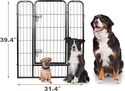 Dog Fences for the Yard, Camping, Dog Pens Outdoor, Dog Pen Indoor, 8 Panels Dog Playpen for Small/Medium/Dogs, 40 Inch Height Pet Exercise Pen for Rabbit/Puppy/Small Animals
