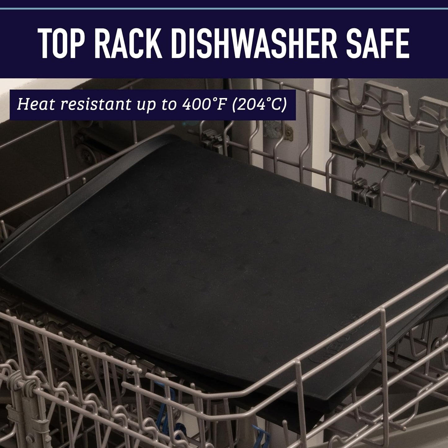 Dog Food Mat - Waterproof Cat & Dog Bowl Mat for Food and Water, Silicone Pet Feeding Mats for Floors, Non-Slip Placemat with High Edges, Puppy Essentials (XXL: 30"X22", Black)