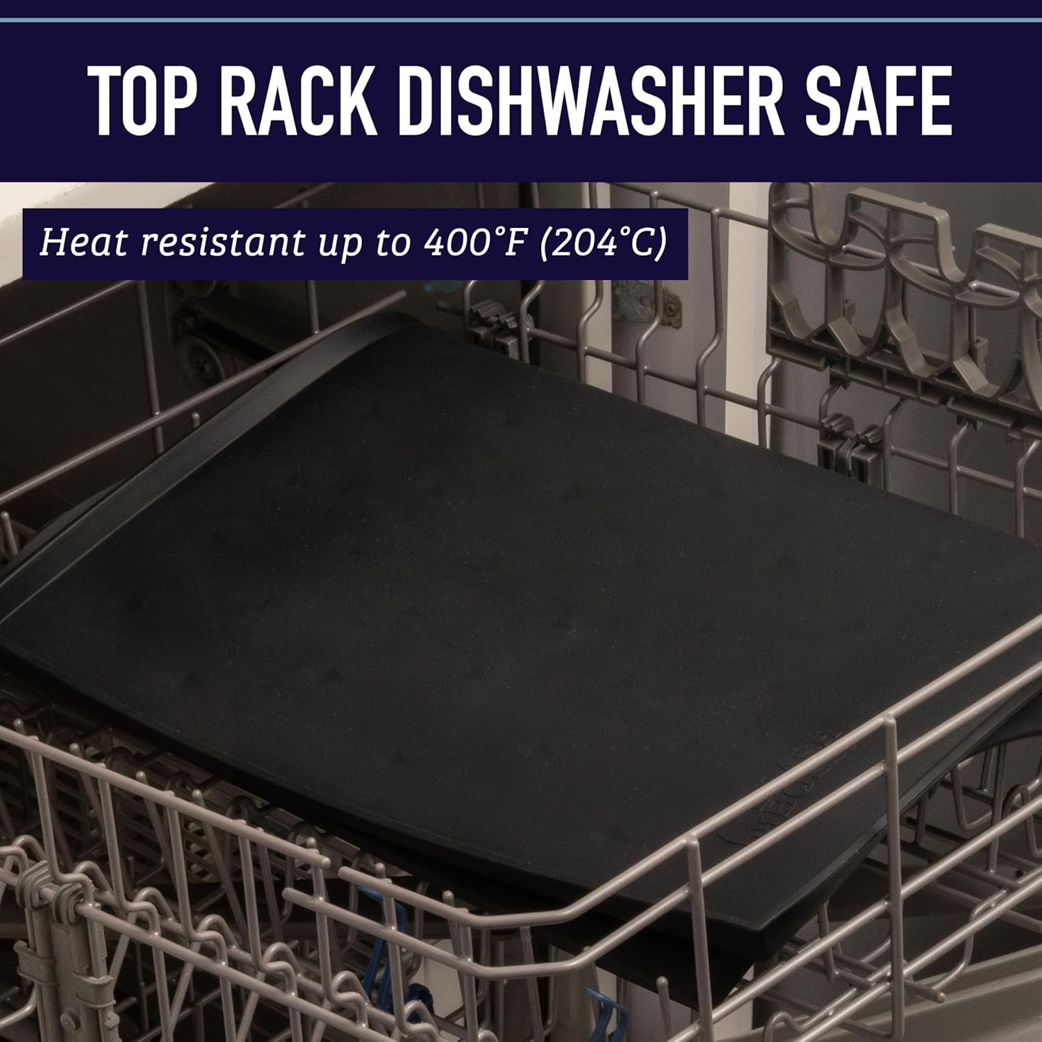 Dog Food Mat - Waterproof Cat & Dog Bowl Mat for Food and Water, Silicone Pet Feeding Mats for Floors, Non-Slip Placemat with High Edges, Puppy Essentials (XXL: 30"X22", Black)