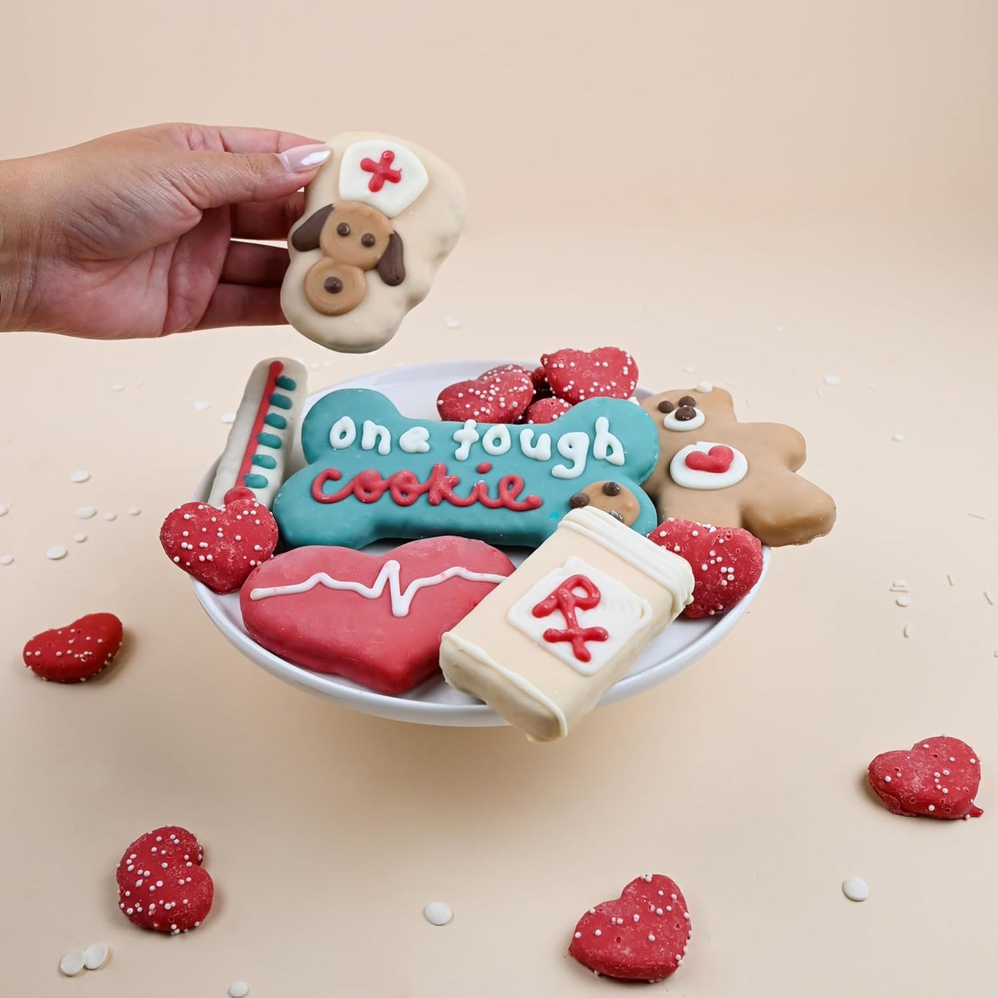 Wufers Get Well Soon Treats for Dogs | Handmade, Hand-Decorated Dog Gifts | Made with Locally Sourced Ingredients