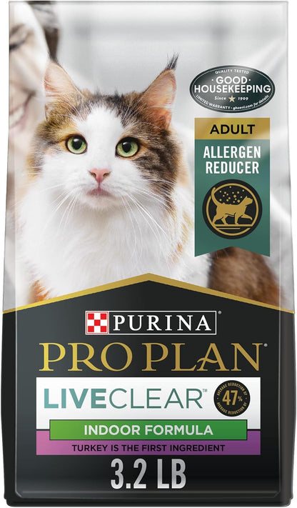 Indoor Cat Food Liveclear Cat Allergen Reducing Turkey and Rice Formula - 3.2 Lb.