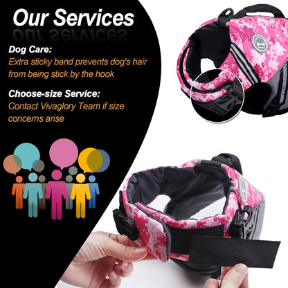 Sports Style Dog Life Vest, Dog Life Jacket for Swimming & Boating, Ripstop & Buoyancy for Puppy Doggy, Lifejacket with Handle, XS, Camo Pink