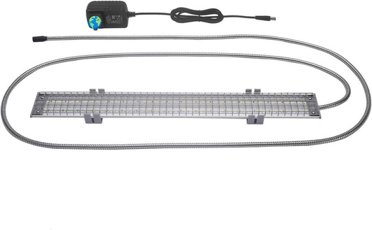 Happybird Lighting Bird Cage Light with Chew Guard - Full Spectrum LED Pet Light - Simulates Natural Environment - Safe for Hookbill Birds – Easy to Install - (18" Long)