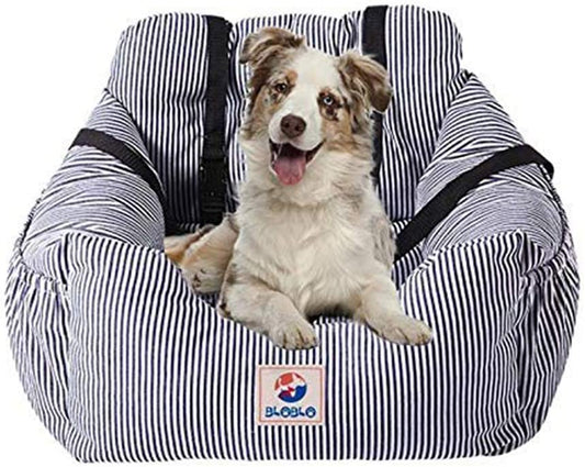 Dog Car Seat Pet Booster Seat Pet Travel Safety Dog Bed for Car with Storage Pocket