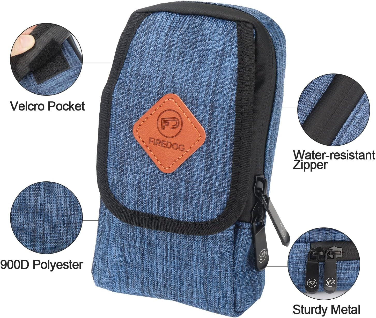 Smell Proof Bag, Odor Proof Pouch Mini Crossbody Bags for Travel Storage(Bright Blue)