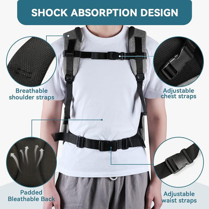 Cat Backpack Carrier Easy-Fit Dog Travel Backpack Carrier for Hiking Walking Cycling Suitable for Small Medium Dogs Cats and Rabbits up to 22 Pounds, Orange